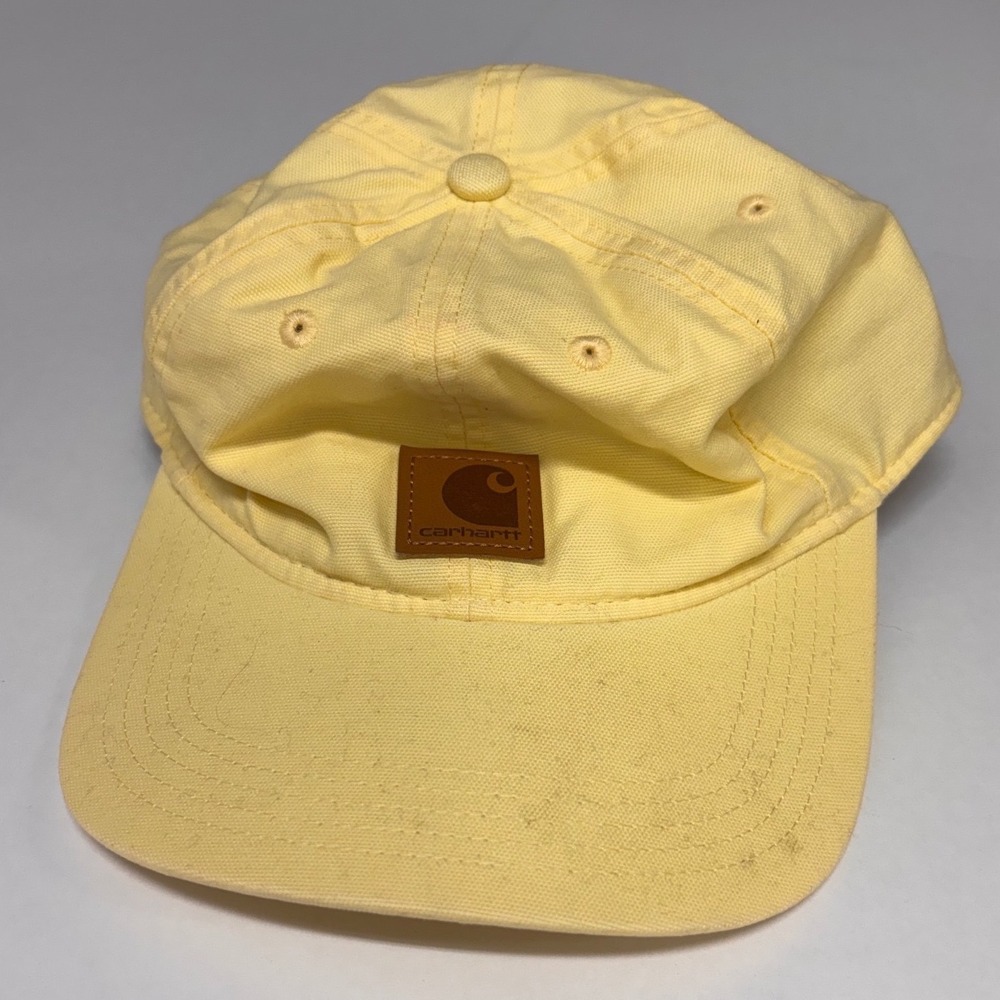 Carhartt Odessa Cap Women Yellow Cotton Canvas Adjustable Strapback Hat 100289